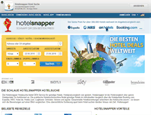 Tablet Screenshot of hotelsnapper.com